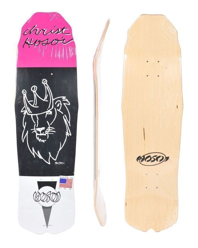 Hosoi Christian Hosoi Crown Black - Old School Skateboard Deck 8.75"x31.75"