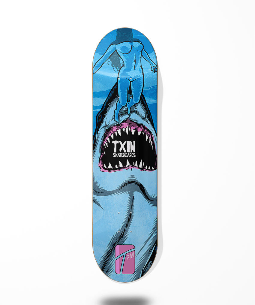 Txin Shark Attack skate deck