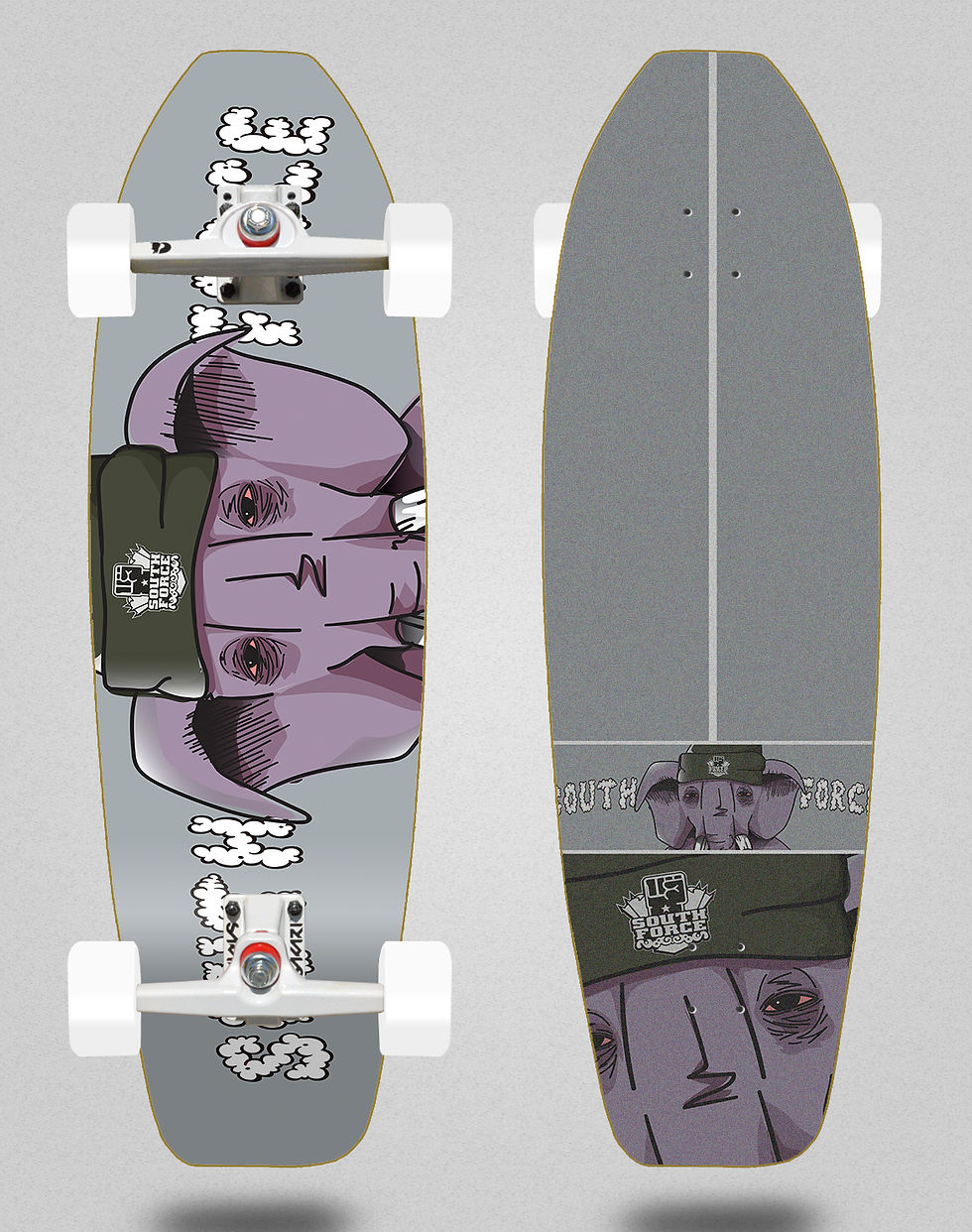 Miniatura: South force surfskate SGI trucks - Clouds Olsen 31,5 Flame