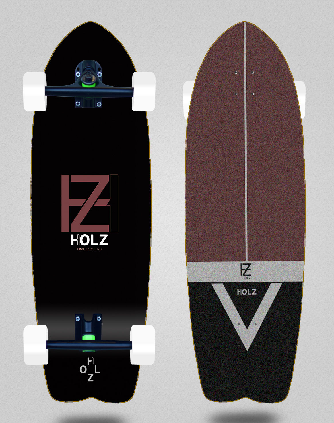 Holz cruiser Basic black blood 29 fish