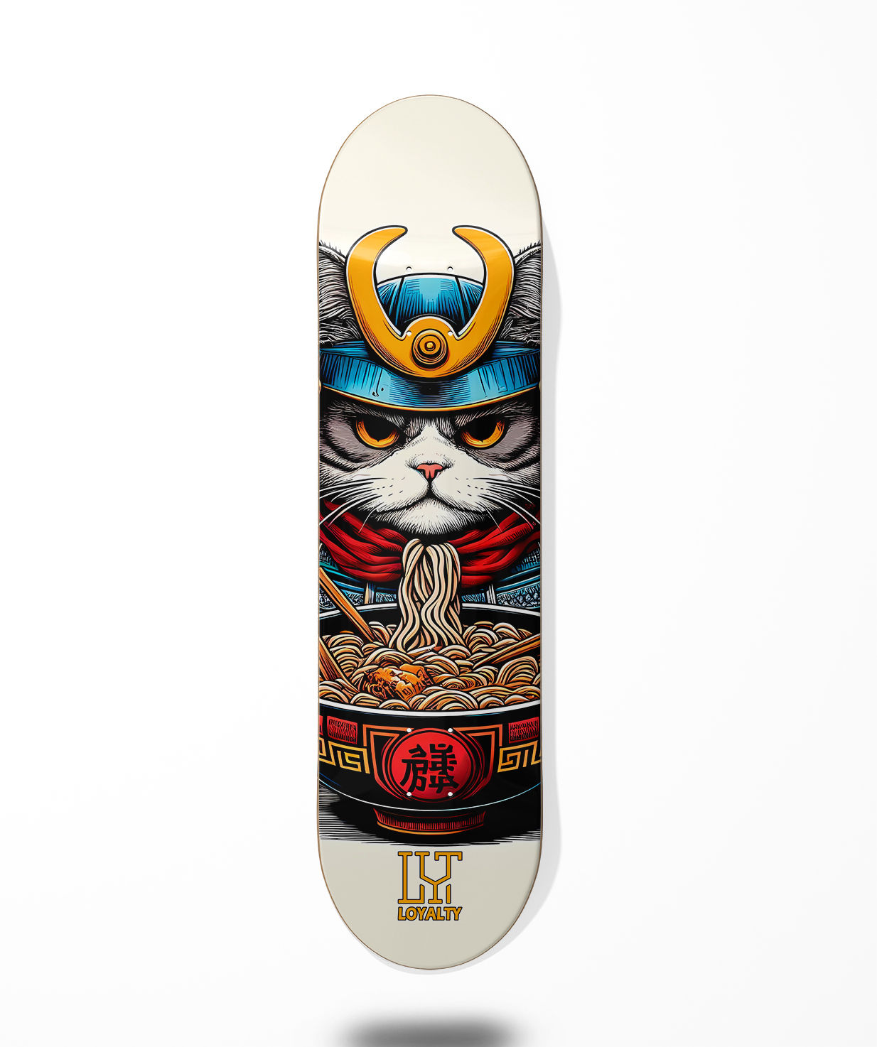 Loyalty skate deck - Samurai Ramen Cat