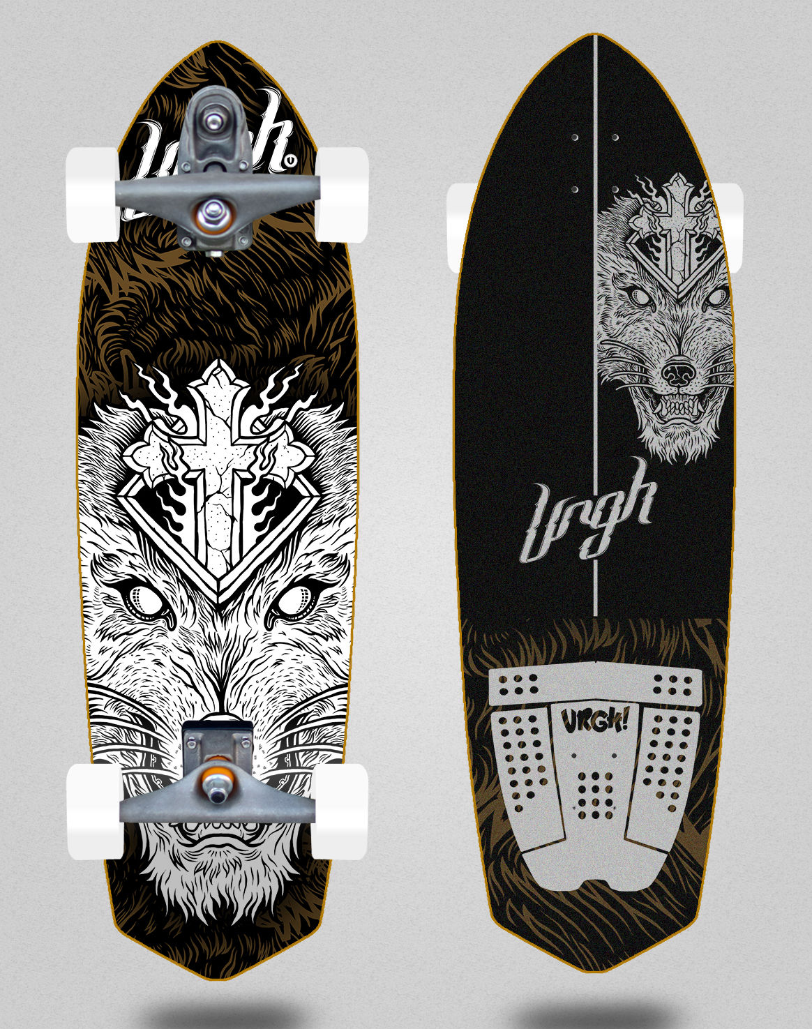 Urgh surfskate T12 trucks - Wolf 33 Sword