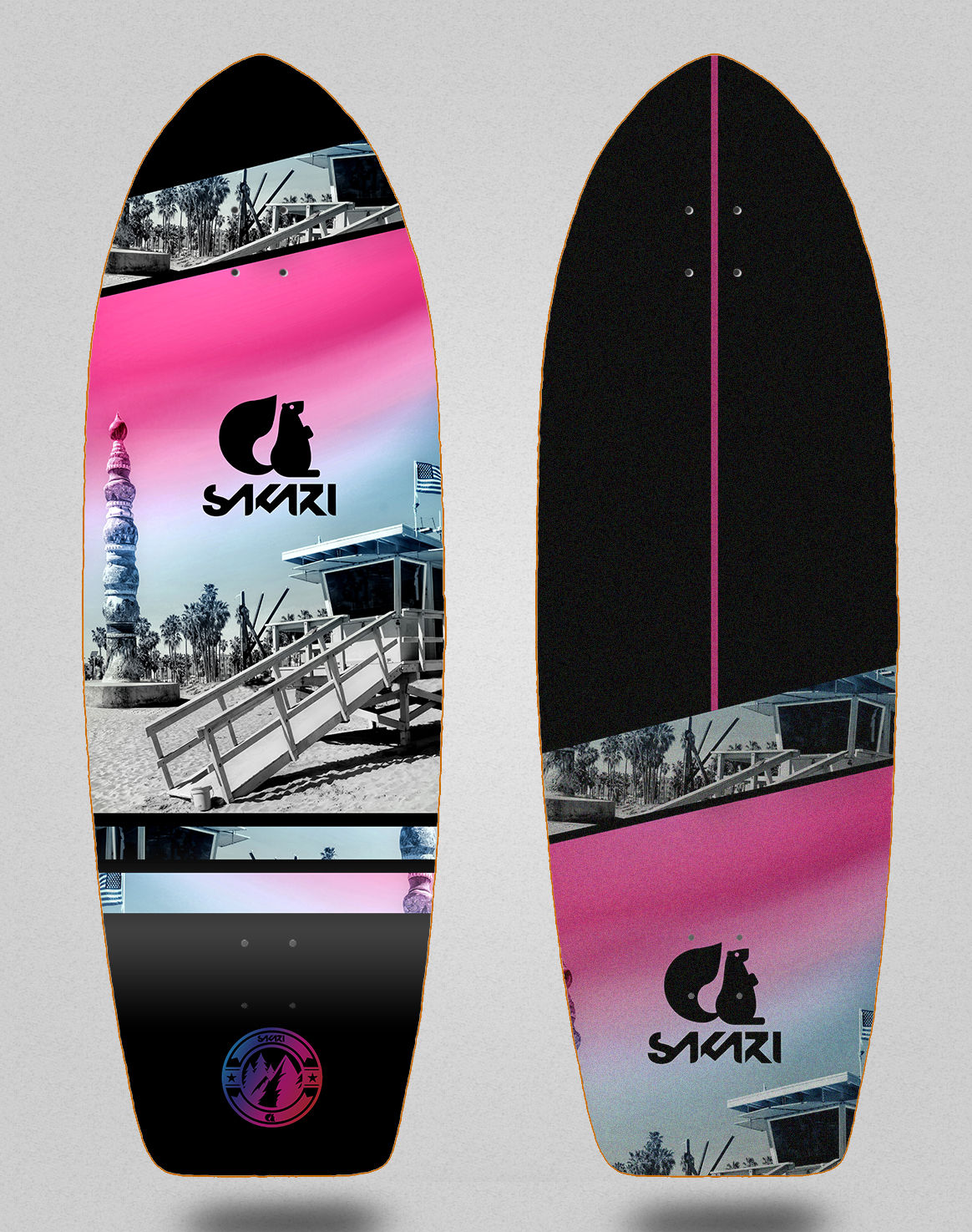 Sakari surfskate deck - Santa Monica 29