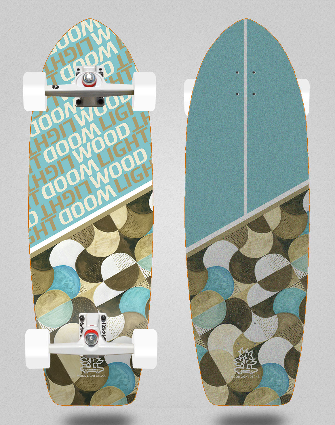 Wood light surfskate SGI trucks All type Division 29