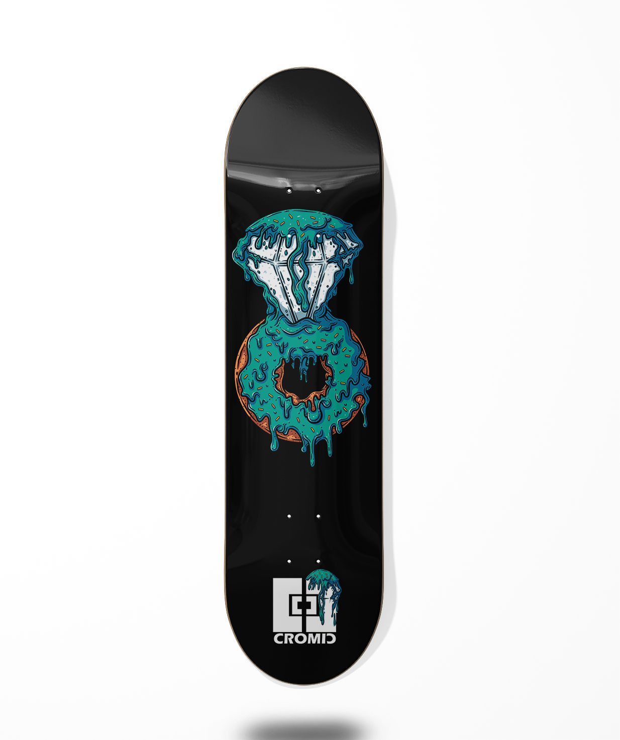 Cromic Donat luxury blue skate deck