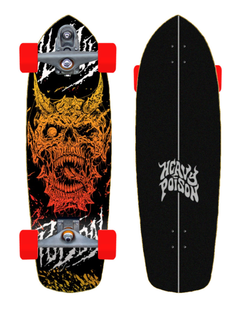 Heavy Posion surfskate T12 Demon on Fire 34