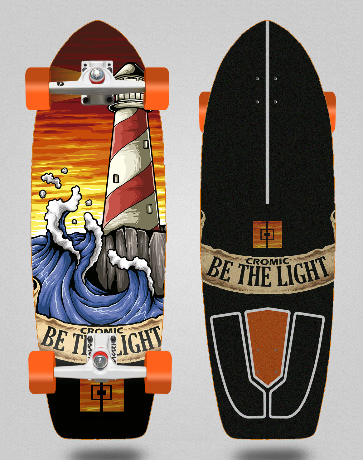 Cromic surfskate SGI trucks Be the light 29