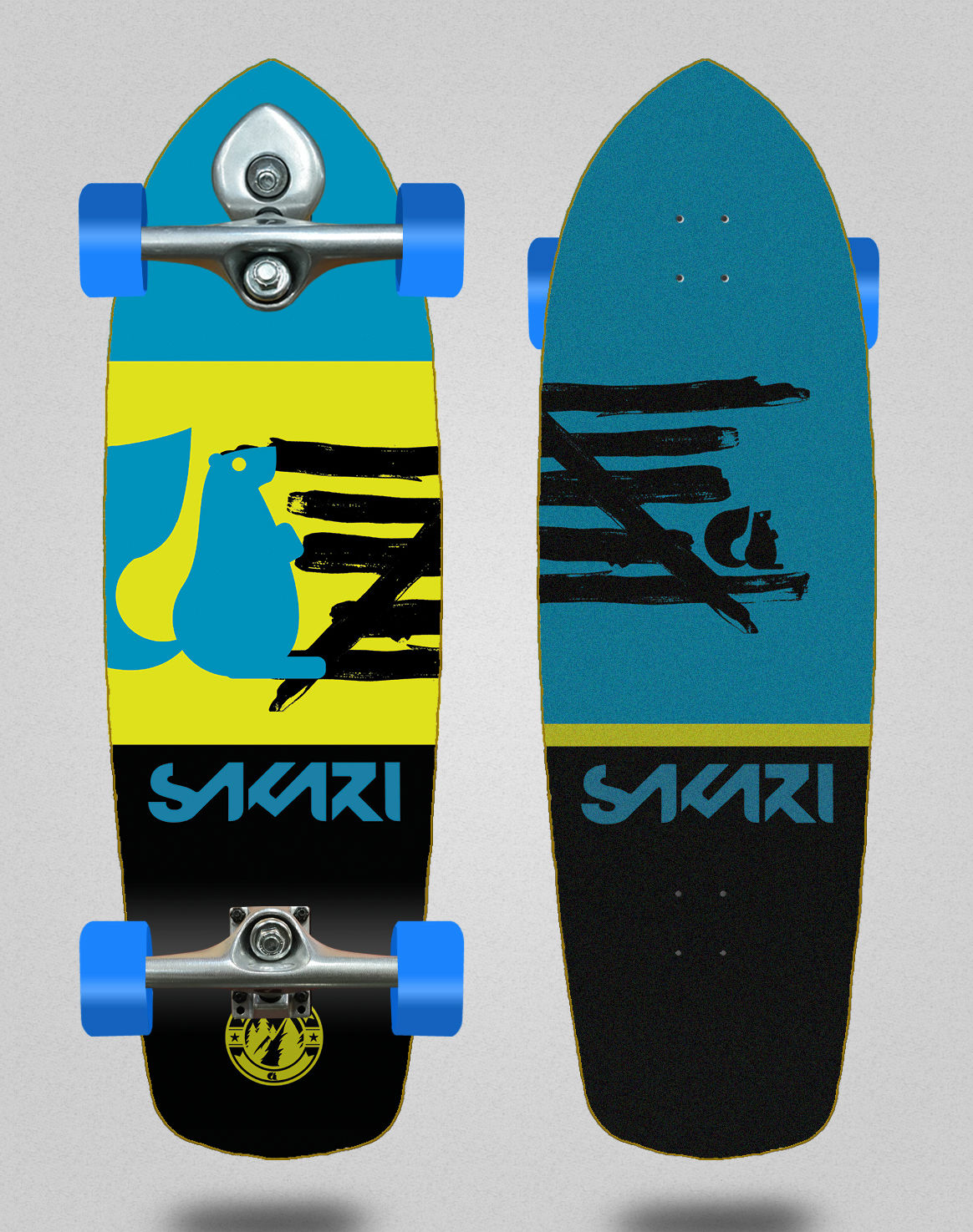Sakari surfskate BURI trucks - Jeremy blue black 34