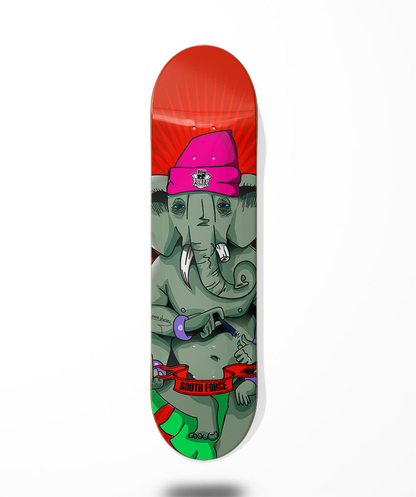 South force skate deck Jason Edit Red