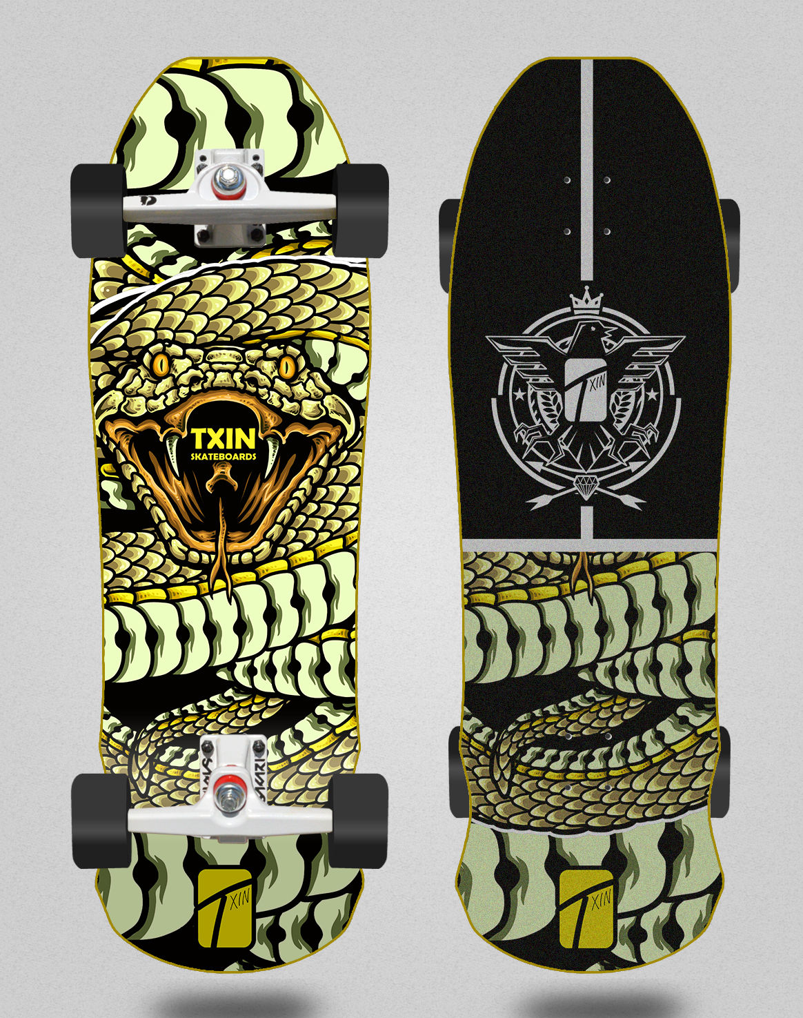 Txin surfskate SGI trucks - Snake Attack Rosk 9.5x31