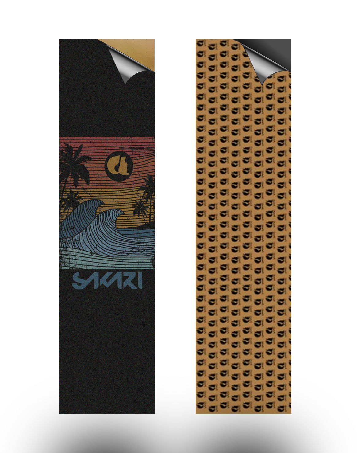 Sakari skate griptape Cali dream orange Anti bubbles 84x23cm