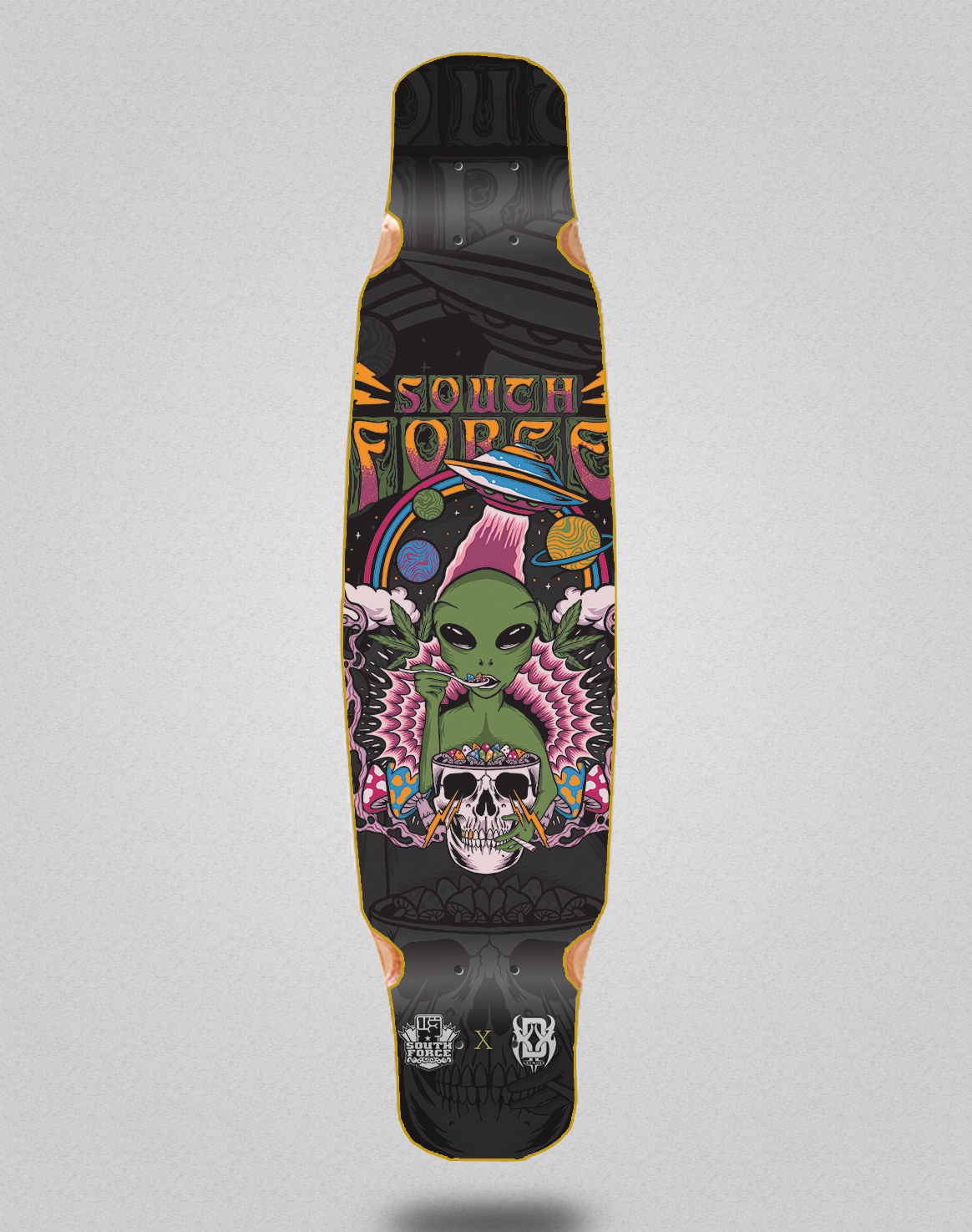 South force 100 Alien longboard deck bamboo dance 46x9
