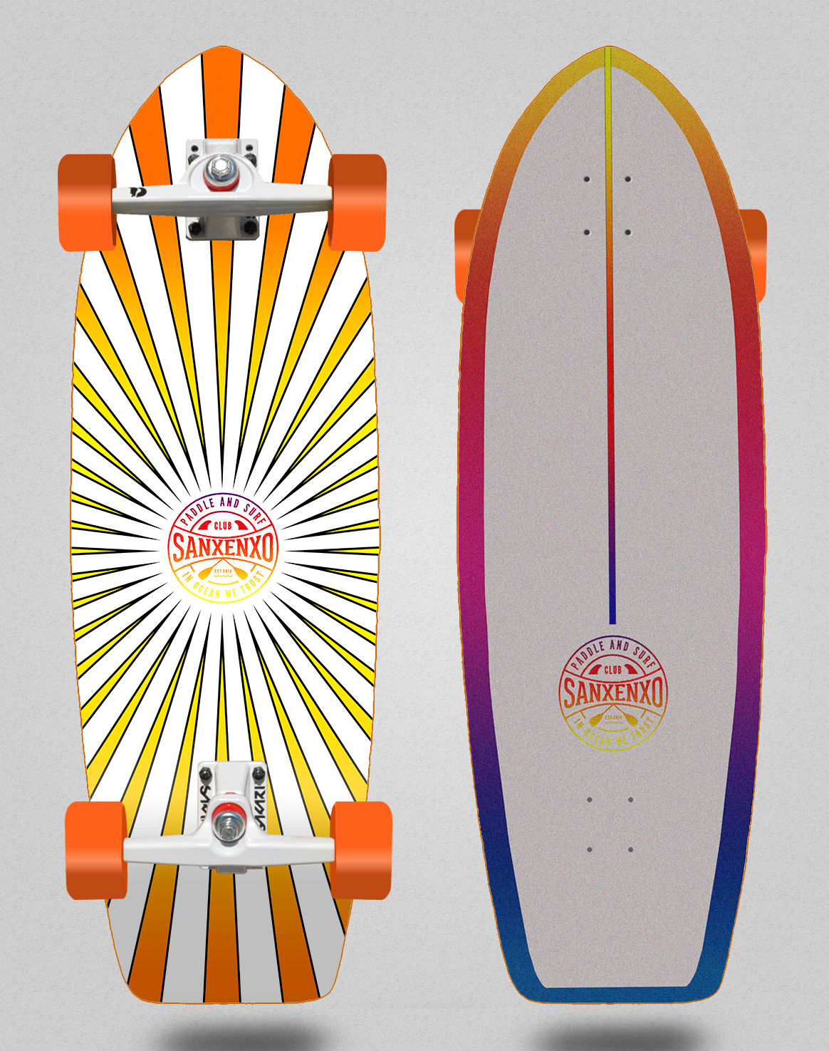 Sanxenxo PS surfskate SGI Colours 31 fat tail