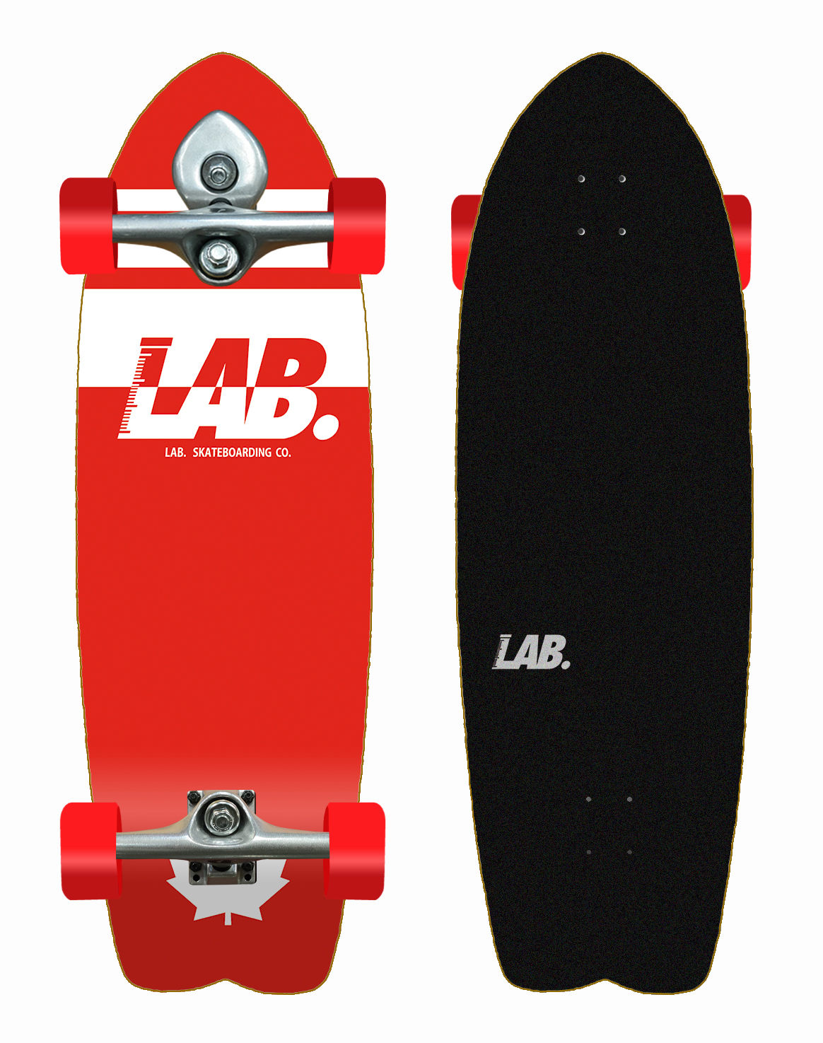 Lab surfskate BURI trucks - Institucional red 29 Fish