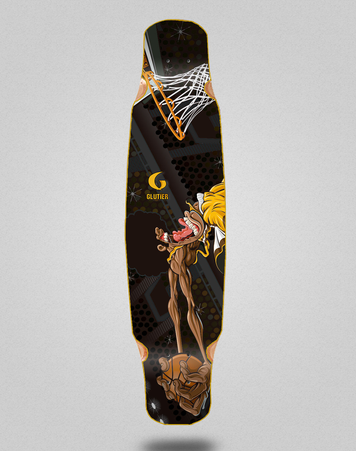 Glutier Mamadu longboard deck dance 46x9