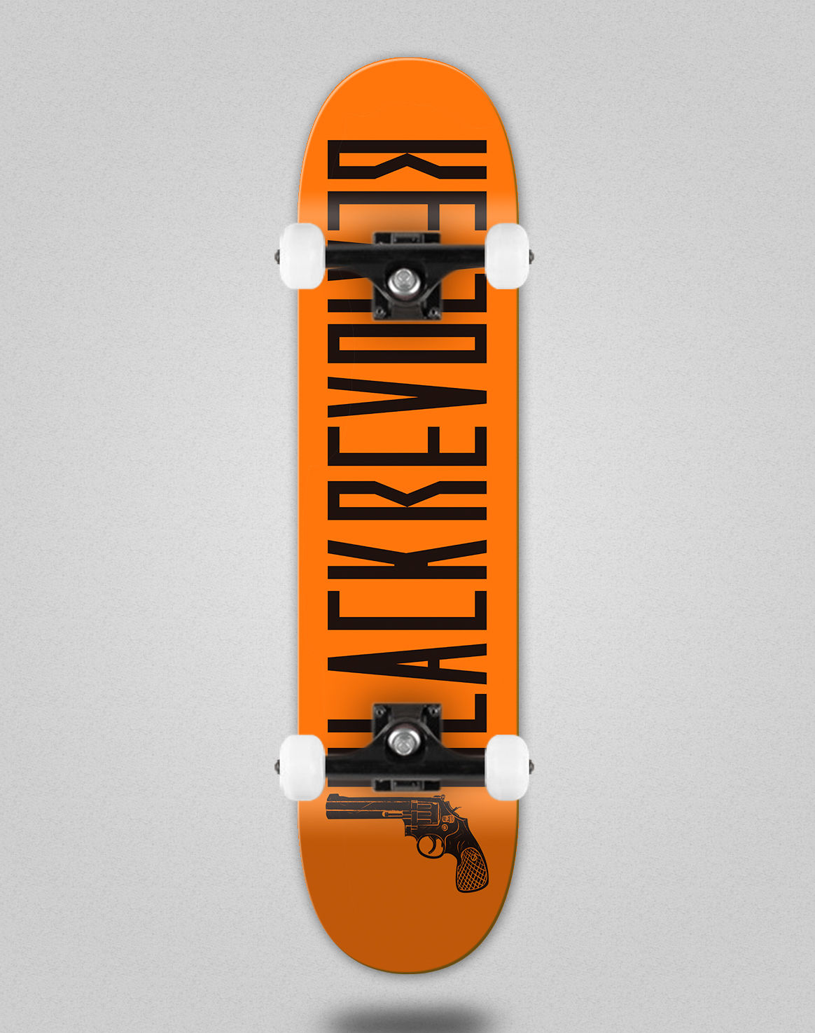Black Revolver Color orange black skate complete