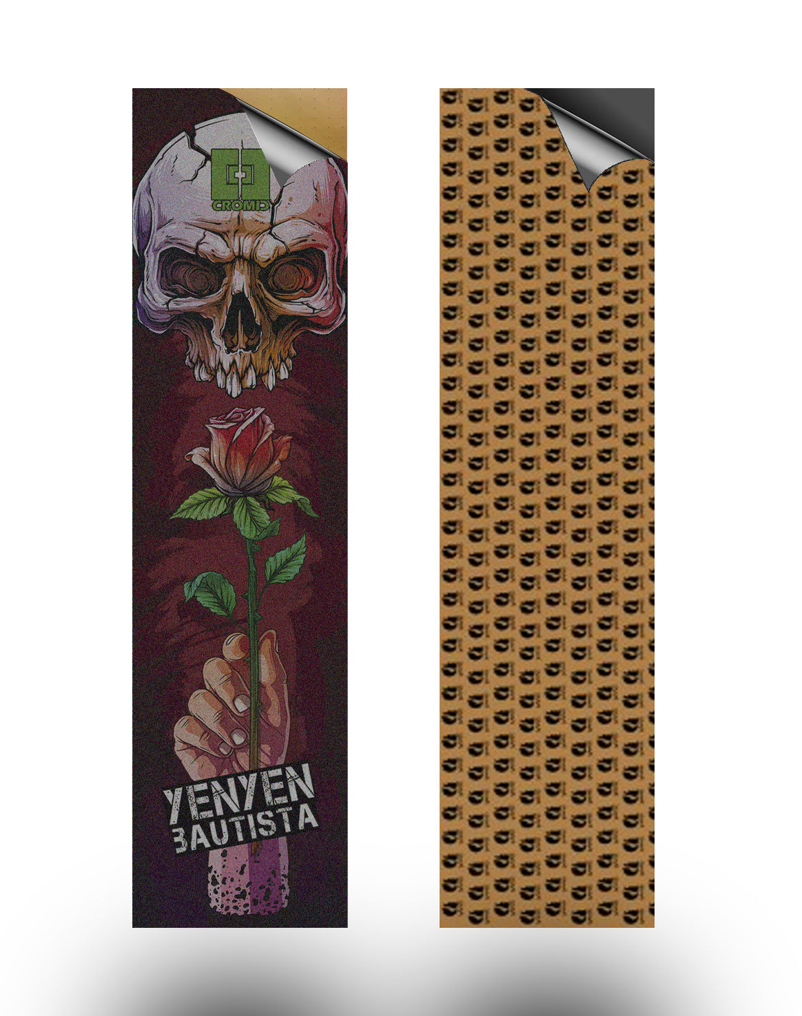 Sakari skate griptape Yen Yen Rose Cromic Collab Anti bubbles 84x23cm