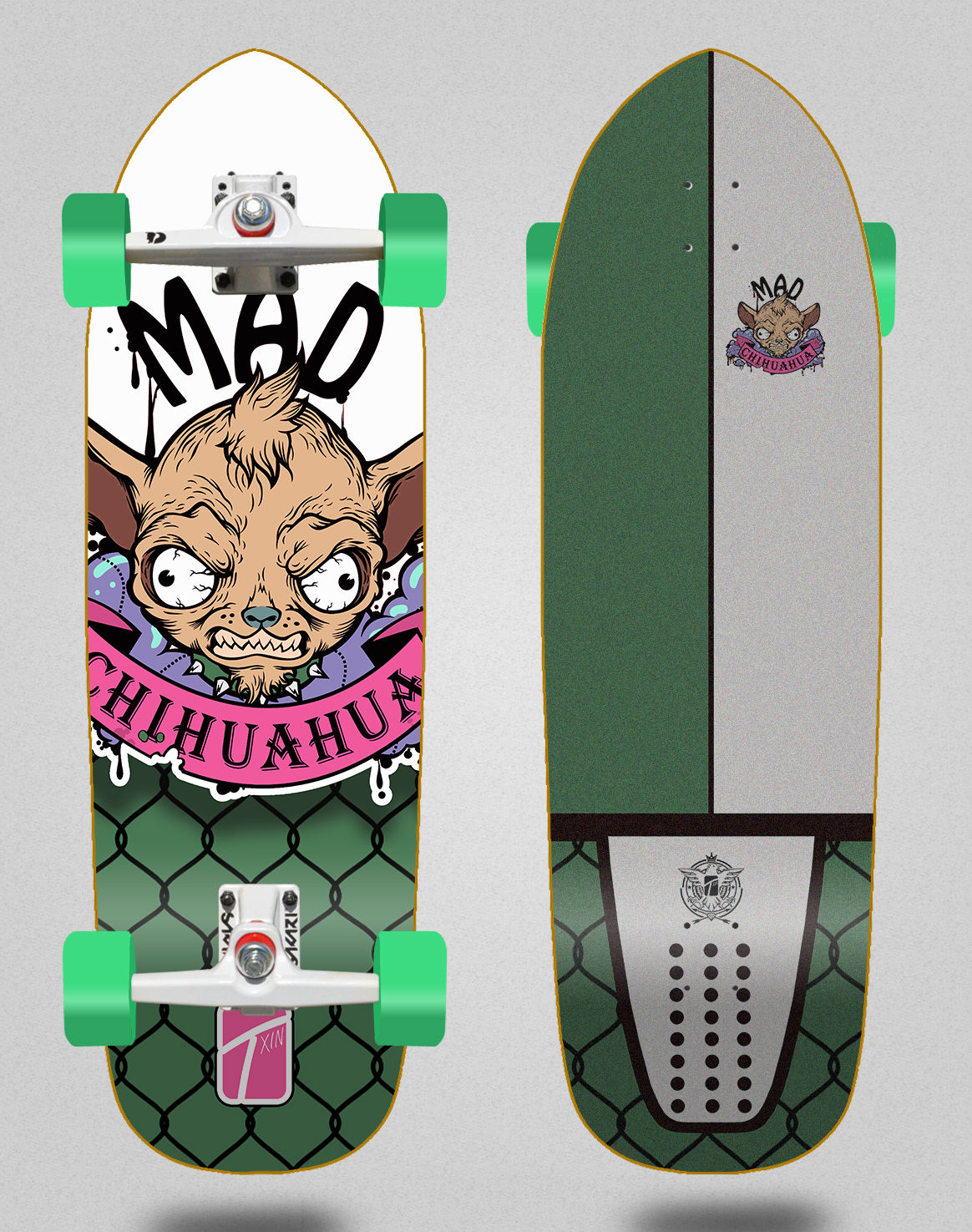 Txin surfskate SGI trucks - Mad Chiguagua green 33.5