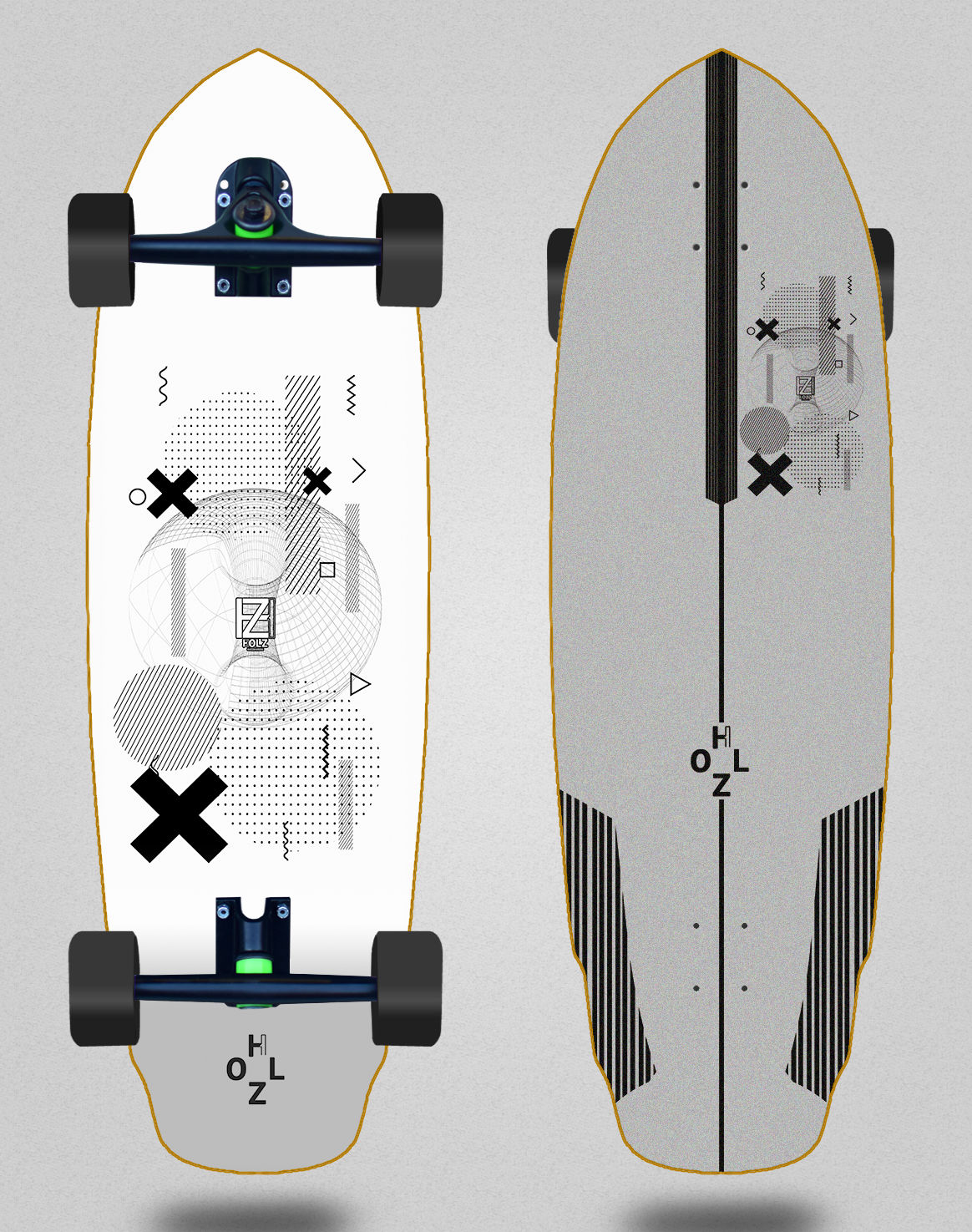 Holz cruiser Layers white 32