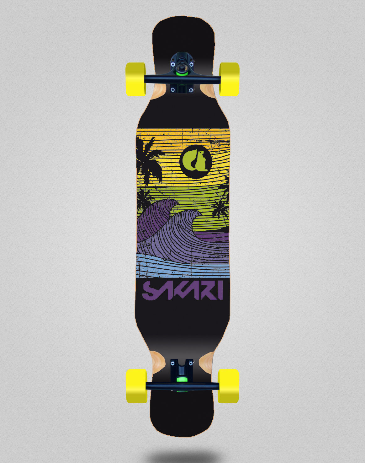 Sakari Cali dream yellow longboard dance complete 46x10