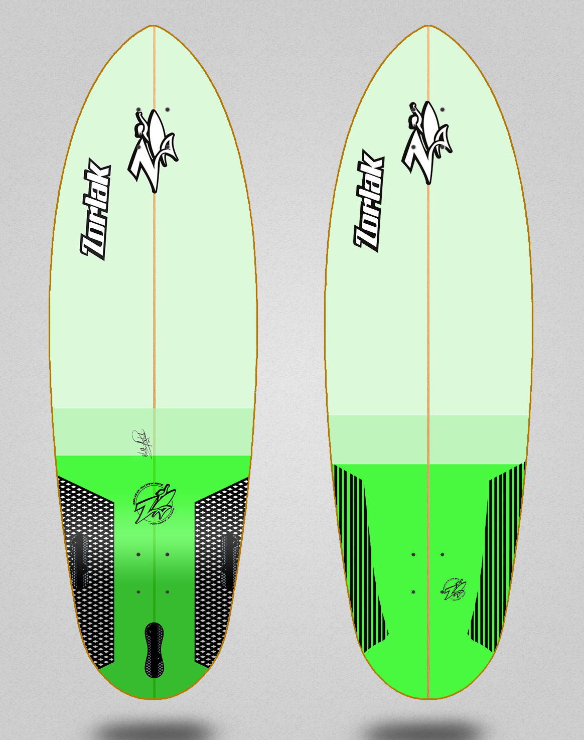 Zorlak surfskate deck Los Titanes 32.5