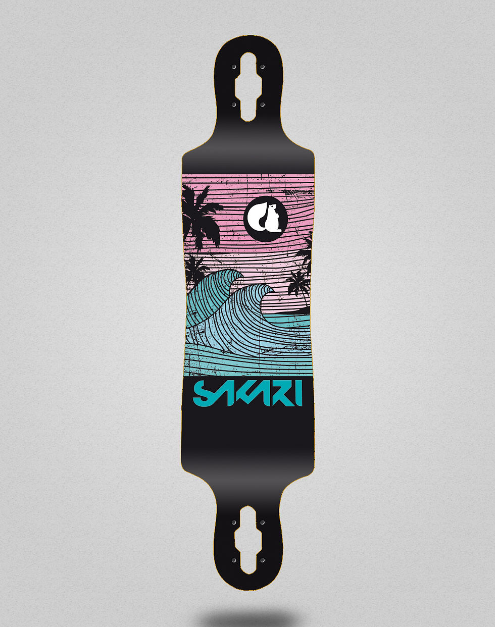 Miniatura: Sakari Cali dream blue longboard deck 40x9