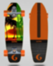 Glutier surfskate T12 trucks - Tropicana 31.5