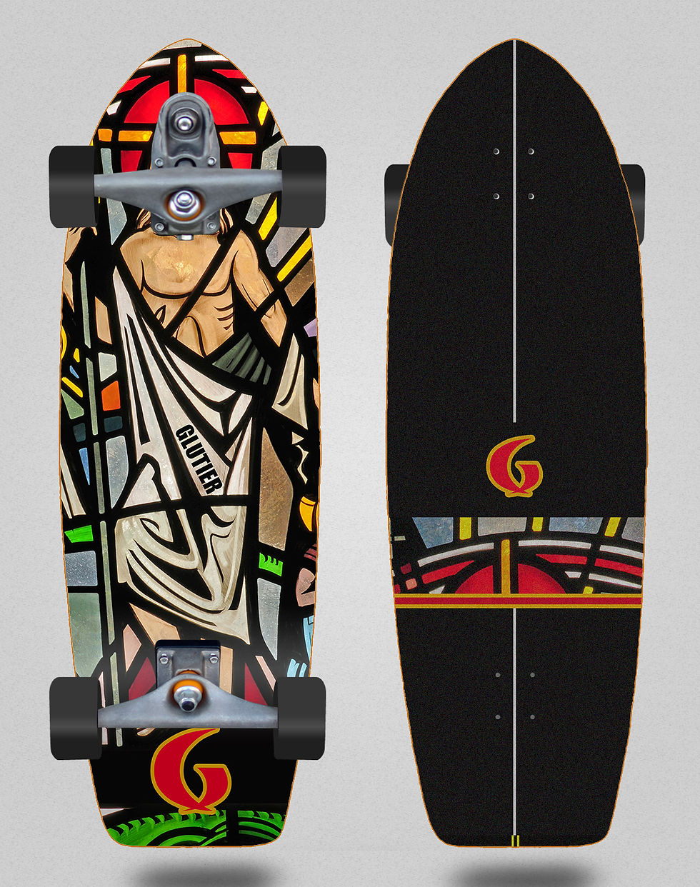 Miniatura: Glutier surfskate T12 trucks - Pray Time 31 Fat Tail