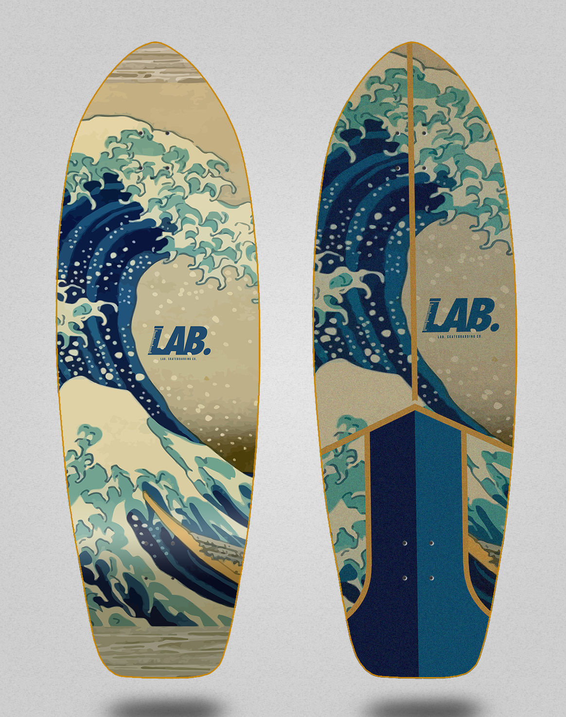 Lab surfskate deck Gran ola 31