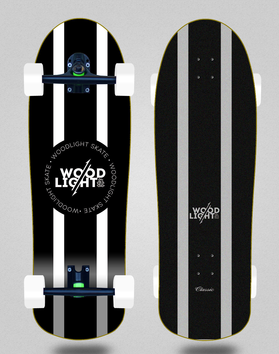 Wood light cruiser - Classic black white Bucky 10x31