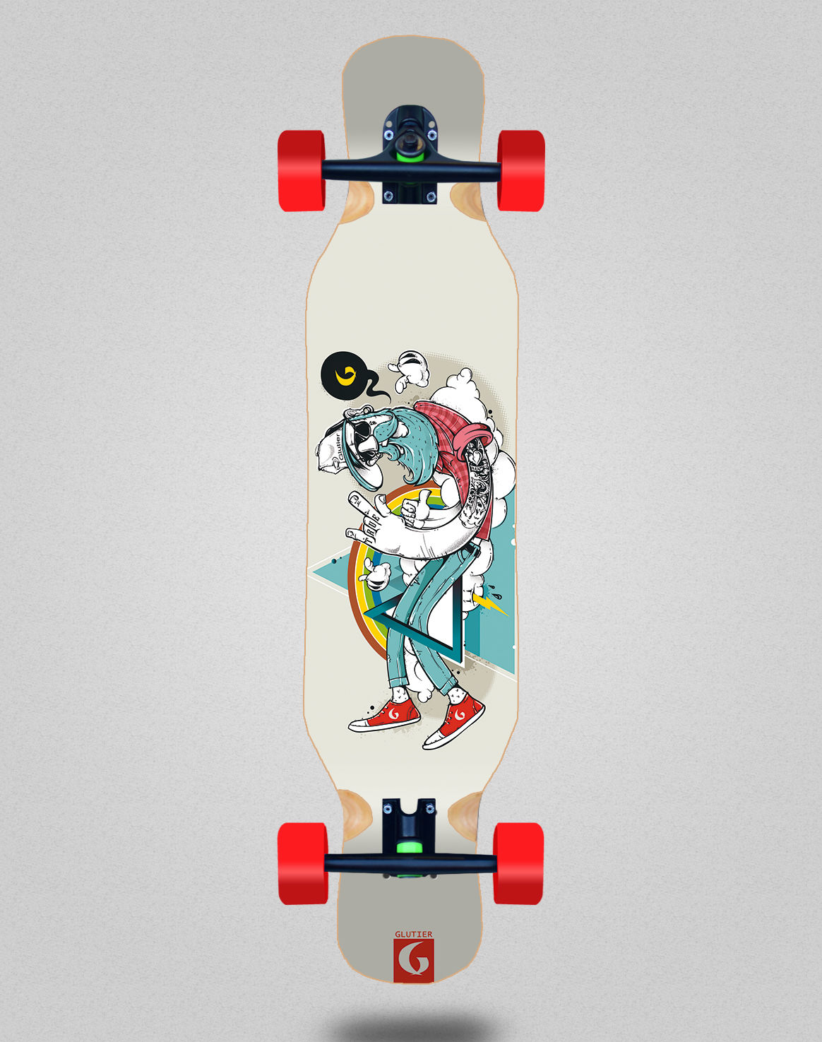 Glutier Abel G.N. longboard complete 46x10