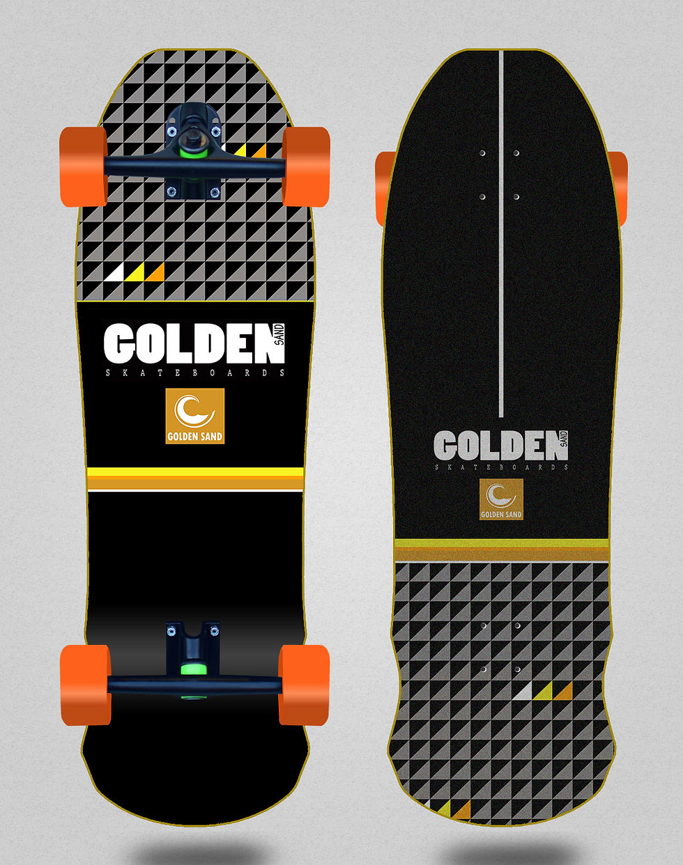 Miniatura: Golden Sand cruiser - Uber orange Rosk 9.5x31