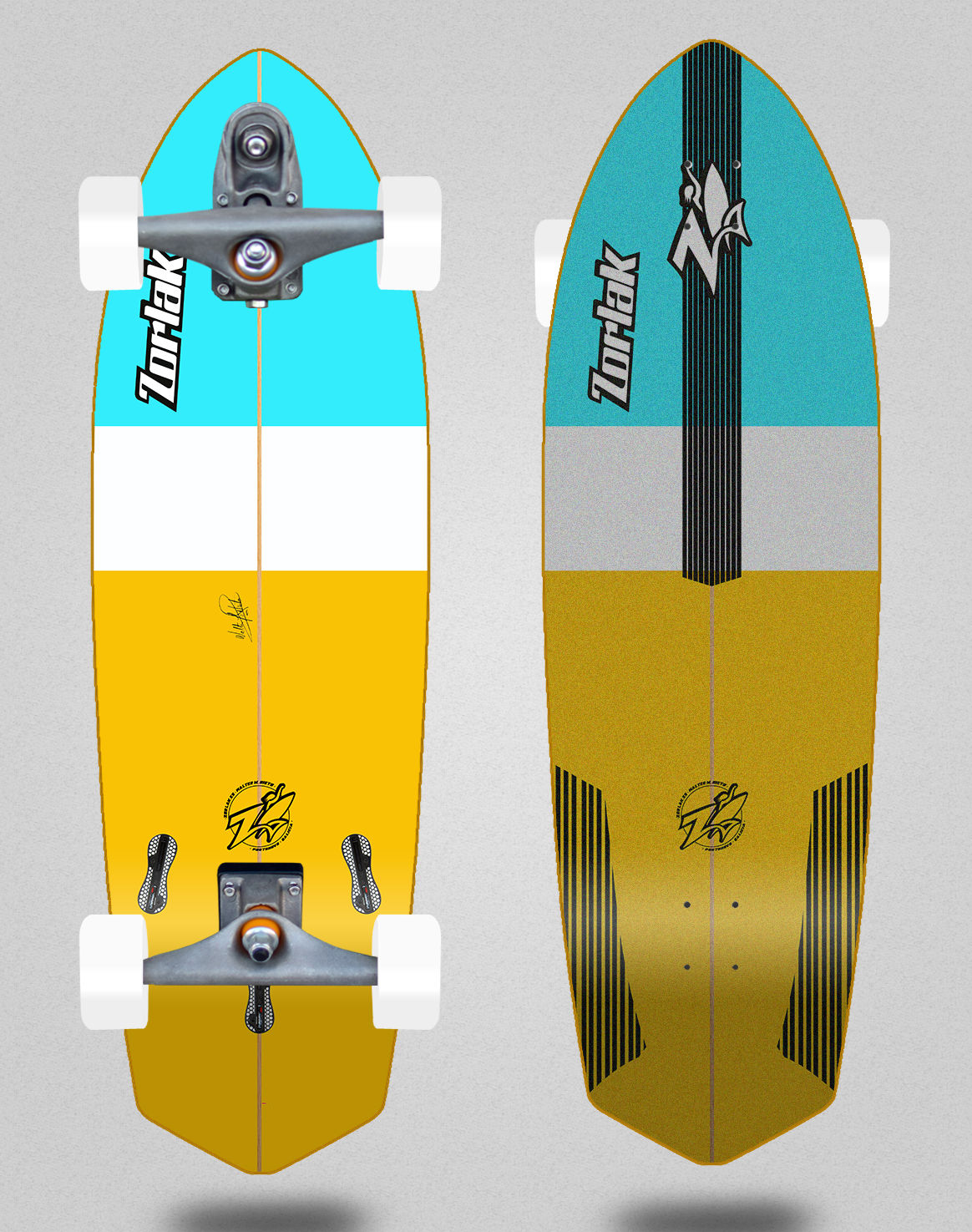Zorlak surfskate T12 trucks Aguas dulces 33