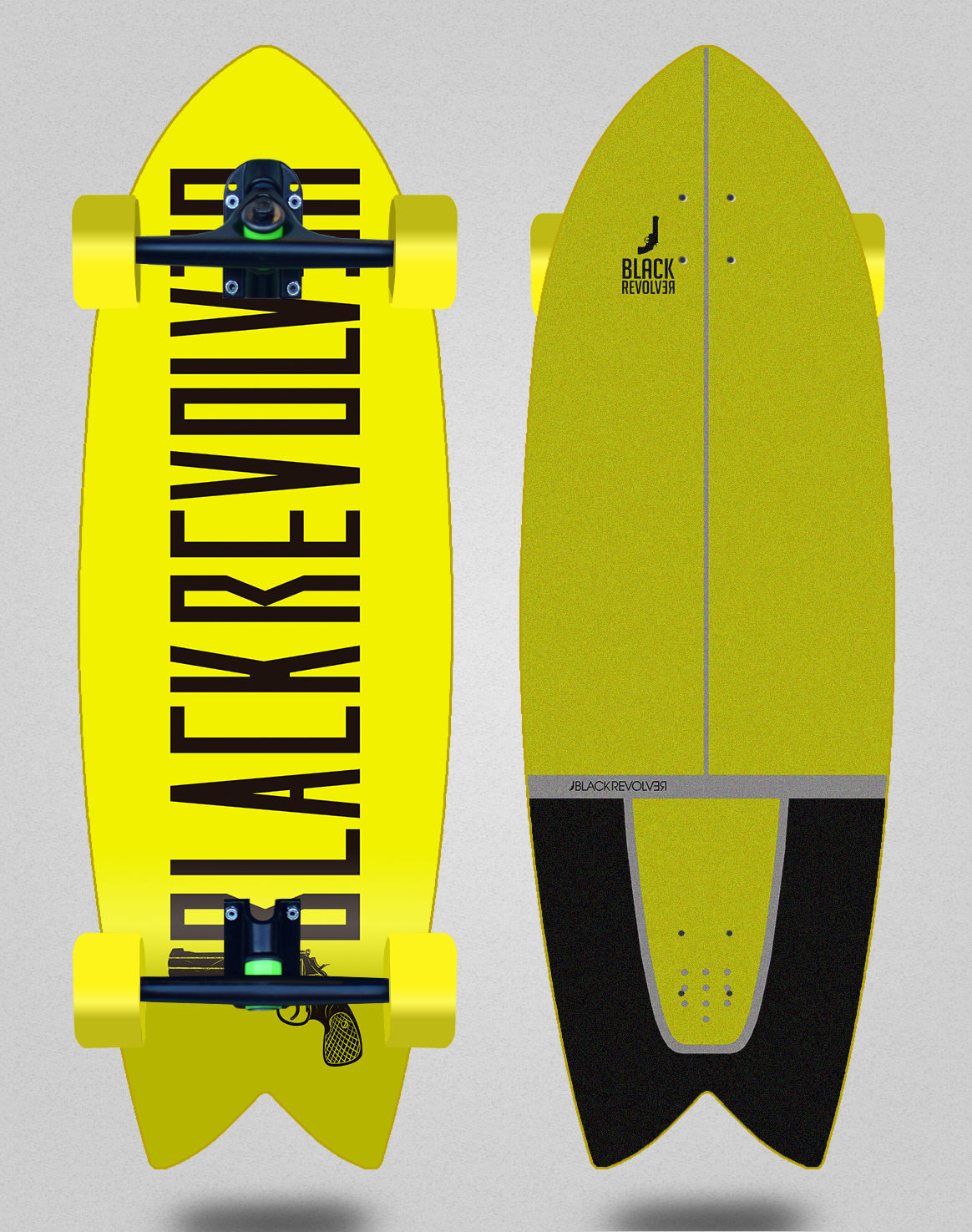 Black Revolver cruiser Color yellow 32