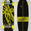 Thumbnail: Black Revolver surfskate BURI trucks Libélula black yellow 30 fat tail