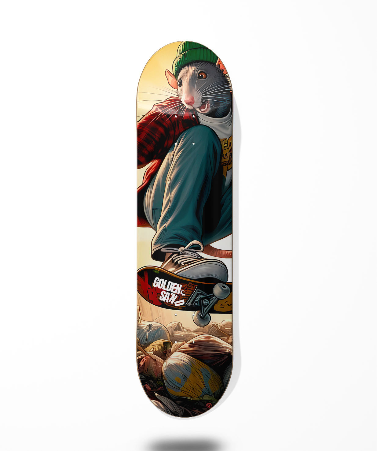 Golden Sand Pro Rat skate deck