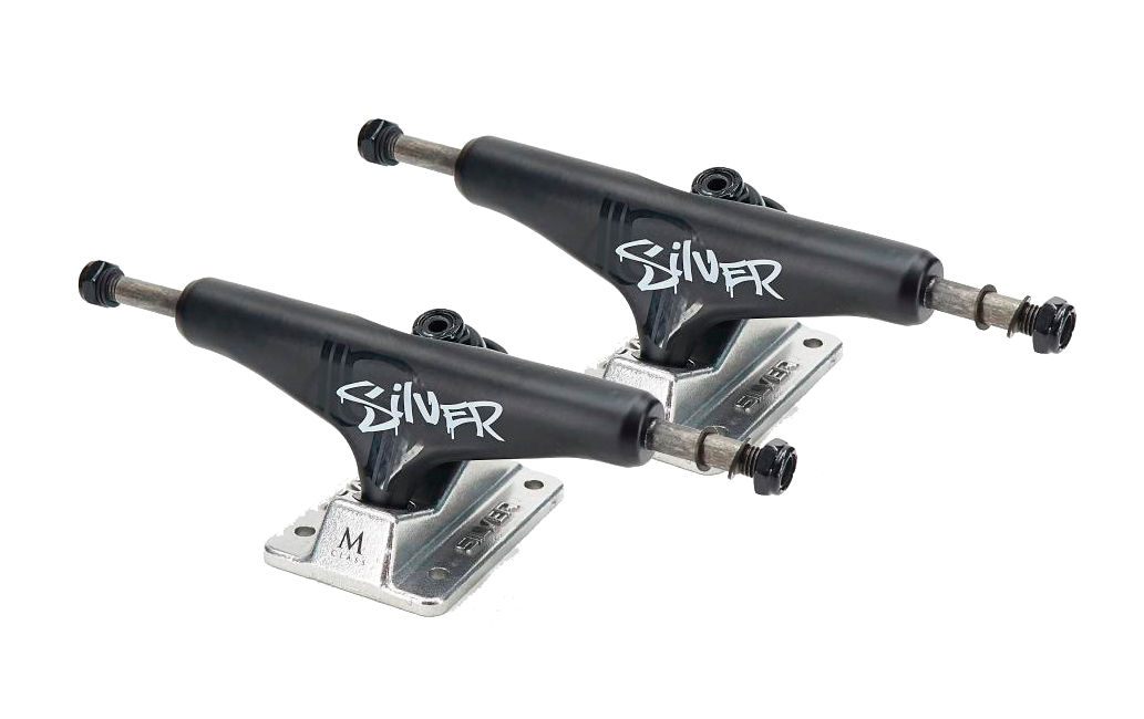 Silver trucks (set 2) - M-Class Hollow Script Black 8.25