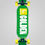 Miniatura: Golden Sand Icon green white longboard deck 46x10