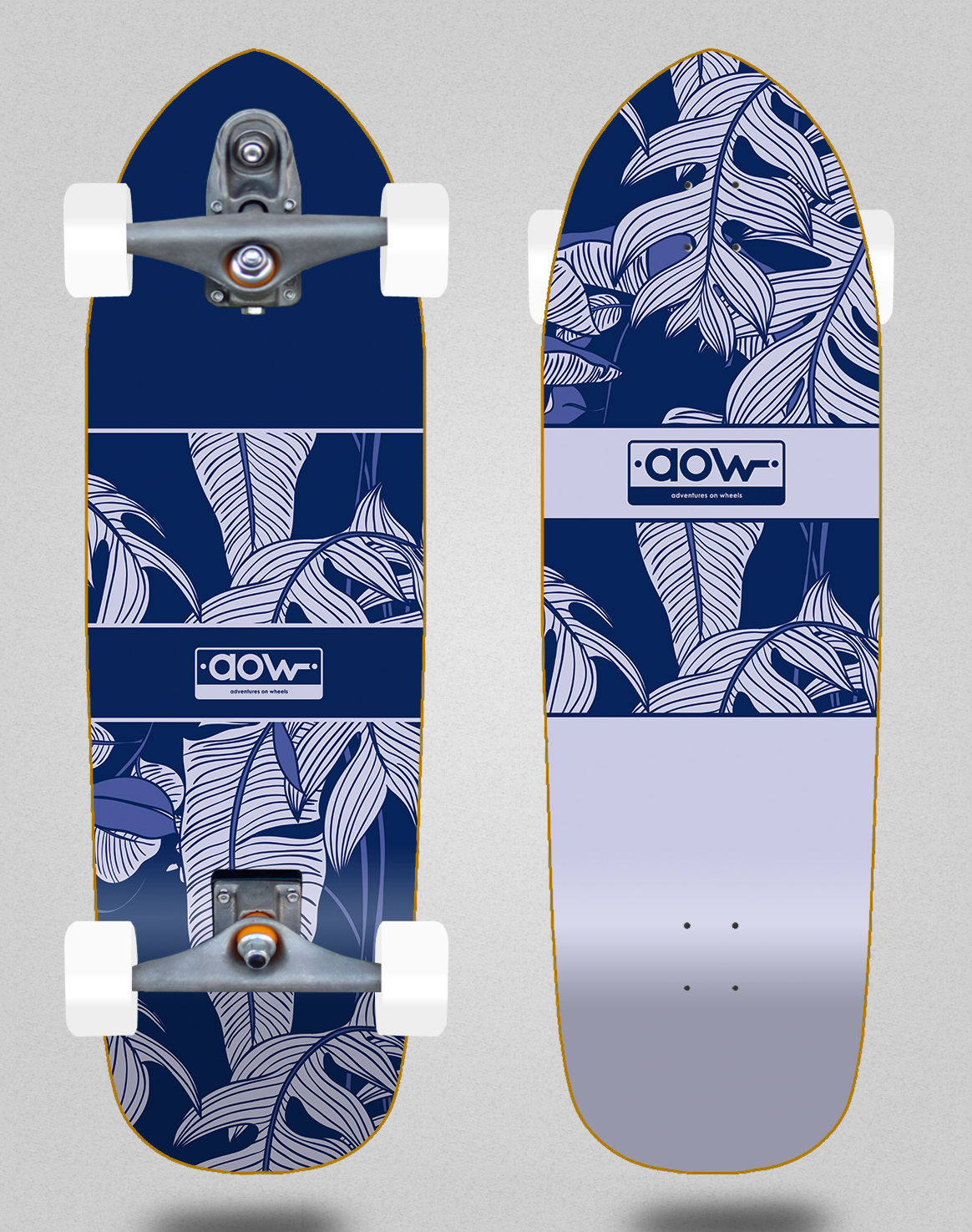 Aow surfskate T12 trucks Blue tropic 33.5
