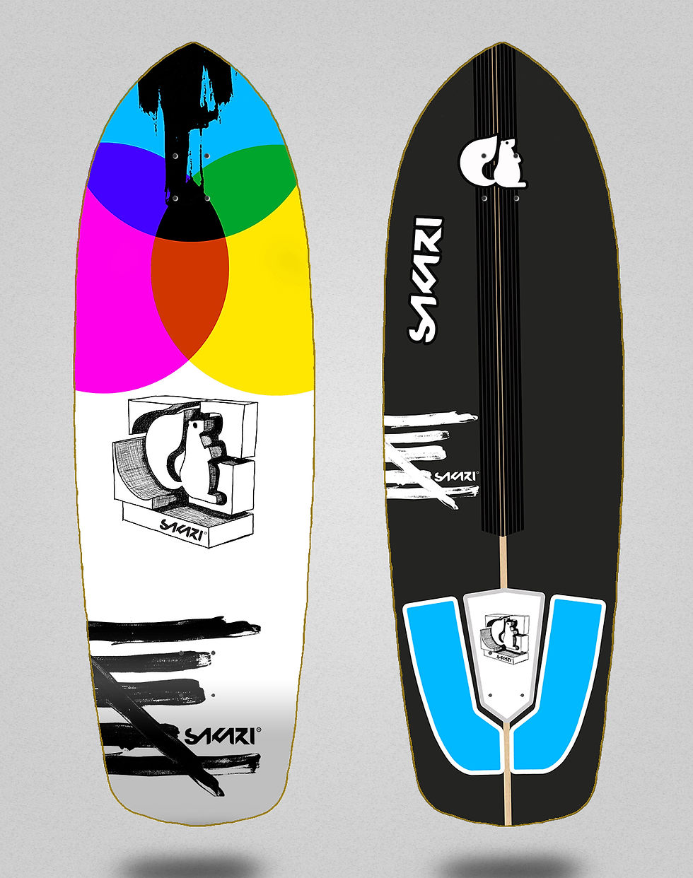 Sakari surfskate deck - Chroma 34