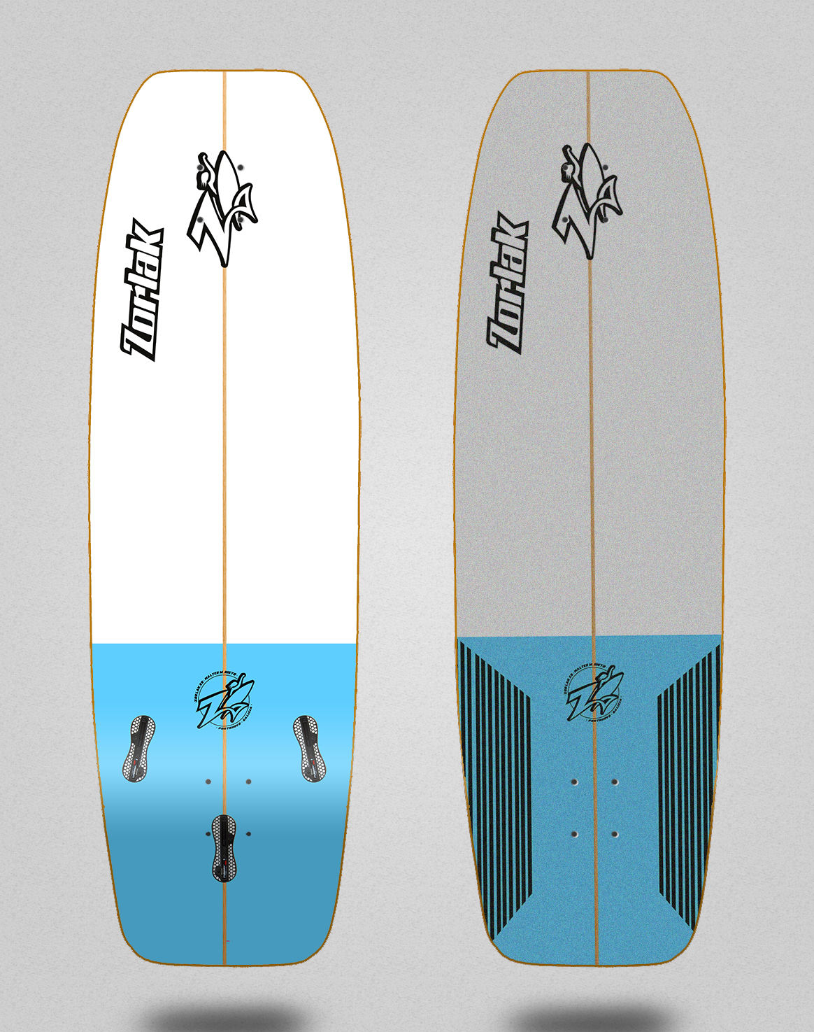 Zorlak surfskate deck Cabo Polonio blue 31.5