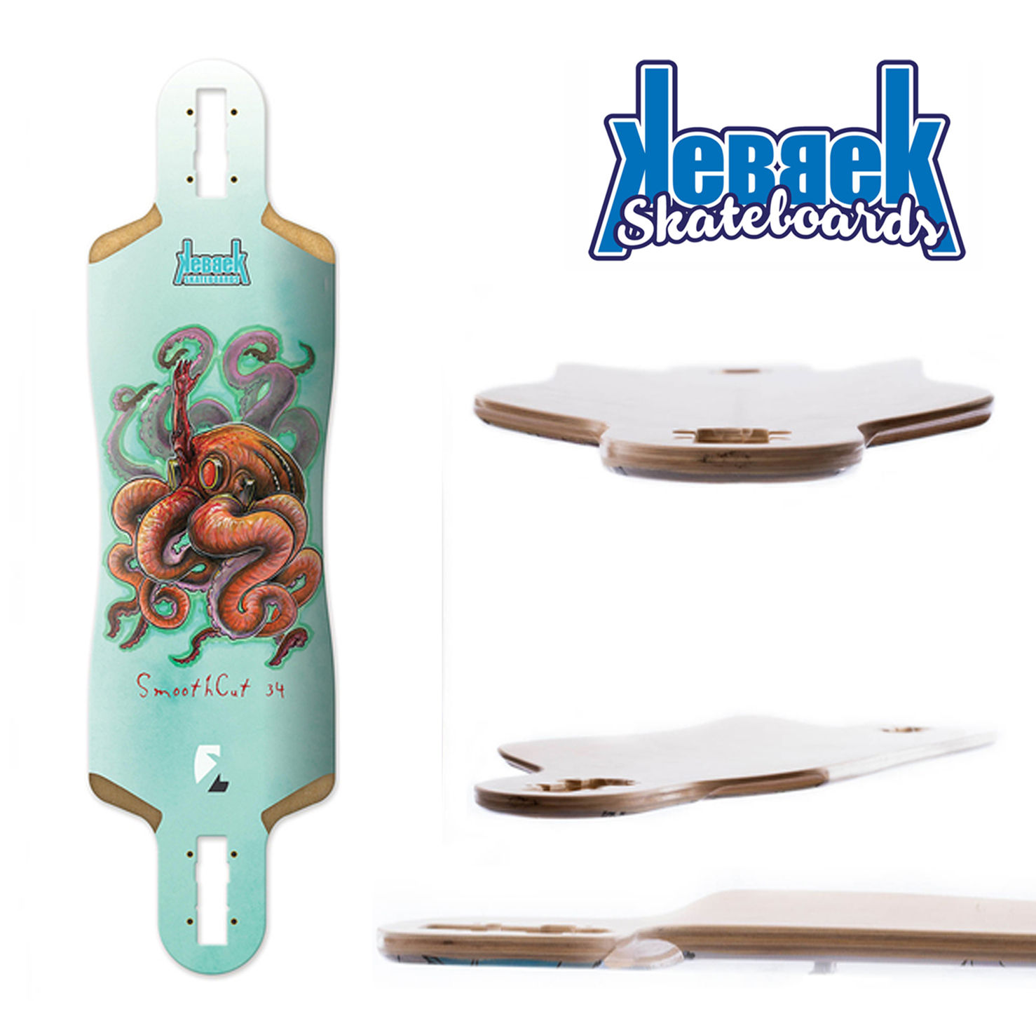 Kebbek skateboard Longboard skate. Smoothcut bio suit 34