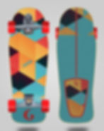 Thumbnail: Glutier surfskate T12 trucks - Agent Owski 10.34x30.54