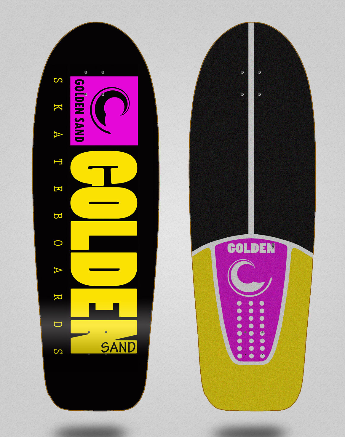 Golden Sand deck Icon black pink yellow 30.5