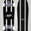 Thumbnail: Wood light surfskate T12 trucks - Classic black white Bucky 10x31
