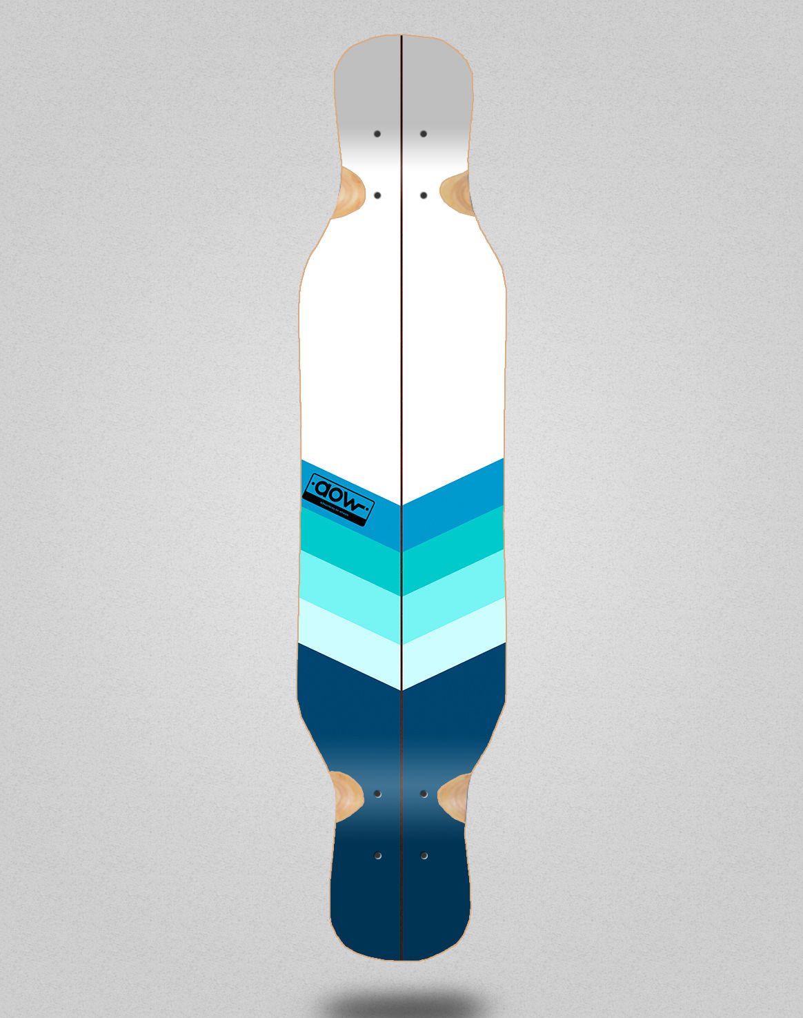 Aow Blue arrow longboard deck 46x10