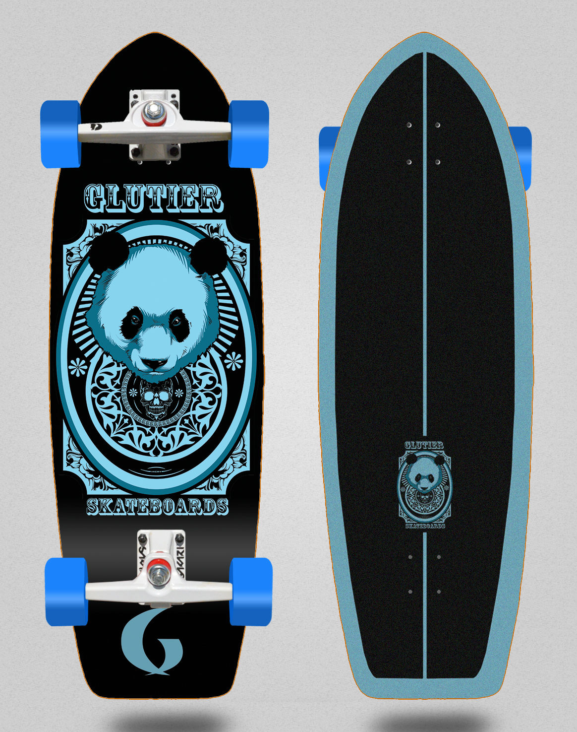 Glutier surfskate SGI trucks - Kun fu 31 fat tail