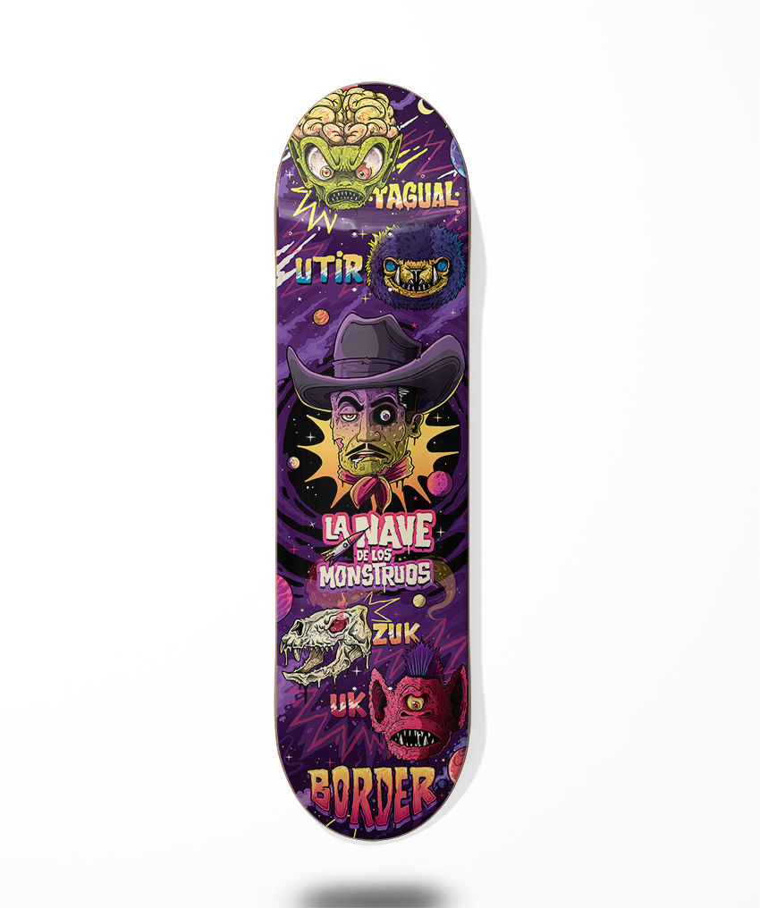 Border skate deck - La Nave de los monstruos II