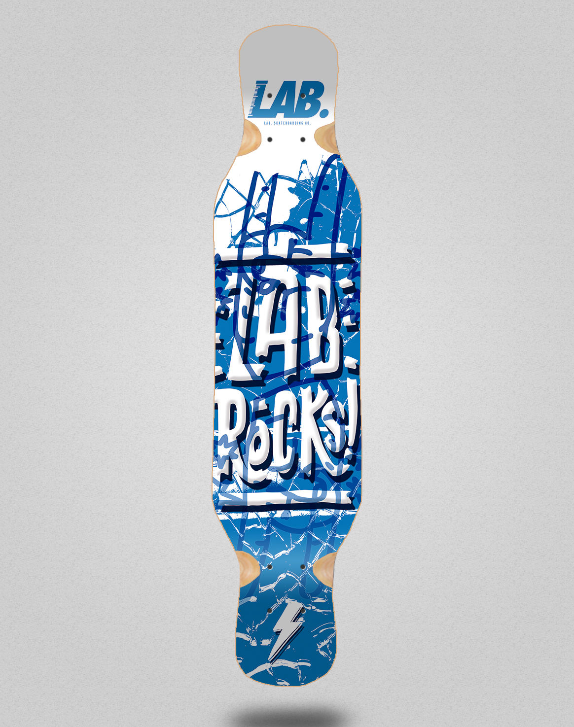 Lab Rocks longboard deck 46x10