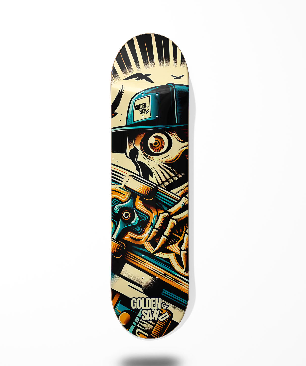 Golden Sand Benihana skate deck